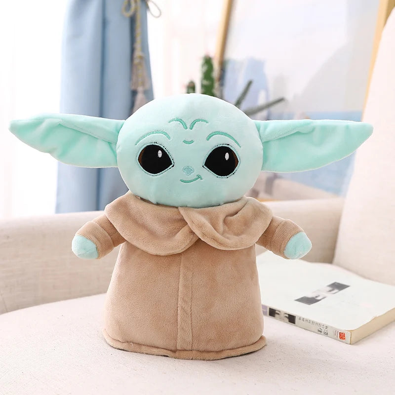 18-48cm Big Size Disney Star Wars Anime Yoda Grogu Mandalorian Figure Yoda Baby Dolls Model Stuffed Cartoon Yoda Kid Toy Gifts