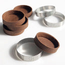 5-10cm Tart Ring Stainless Steel Tartlet Mold Circle Cutter Pie Ring Diy Heat-Resistant Perforated Cake Mousse Mold Baking Tools