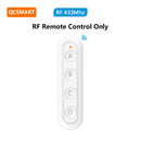 QCSMART Wireless RF 433Mhz 110-220V 16A Light Swich Relay Module Small Device with 4 Button Remote Controller