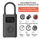 NEU Xiaomi Mijia Tragbarer Luftkompressor 2 / 2D / 2PRO, Luftpumpe 2, Intelligente digitale Reifendruckerkennung Inflator für Auto Fahrrad