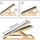 BRIEFNESS Multifunktionale Auto-Hochbett-Hunderampe mit rutschfestem Teppich, verstellbare klappbare Haustiertreppe, praktische Hilfsstufen