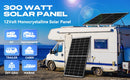 RVPOZWER 300W Solar Panel Monocrystalline 10BB N-Type 25% Efficiency for Off Grid Cabin Home Roof RV Trailer Boat Use