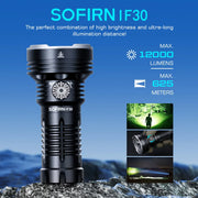 Sofirn Ares IF30 | 12000-Lumen Ultra-Bright Rotary EDC Search Light