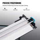 SucceBuy Manual Tile Cutter Laser Positioning Single Rails W/ Supporting Feet Professional Push Knife for Cutting Ceramic