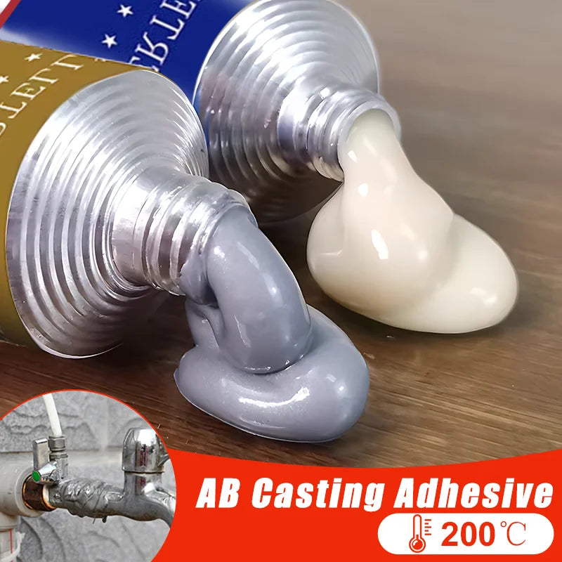 Cold Welding Glue Metal Repair Adhesive Heat Resistance AB Sealant High Strength Magic Plastic Repair Casting Adhesive Agent