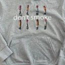 Y2K Campaign Hoodie Retro Smoke Print Sweatshirt Men Women New Trendy Vintage Classic Hip Hop Grey Streetwear Unisex Loose Coat