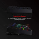 Redragon K582 SURARA RGB LED Backlit Mechanical Gaming Keyboard with 104 Keys-Linear and Quiet-Red Switches