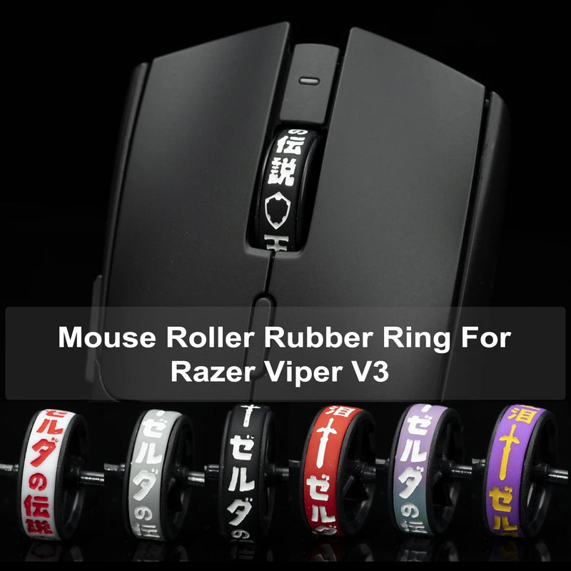 Mouse Roller Rubber Ring For Razer Viper V3 HyperSpeed Replacement Scroll Wheel Collar Only Ring for Viper V3 Pro