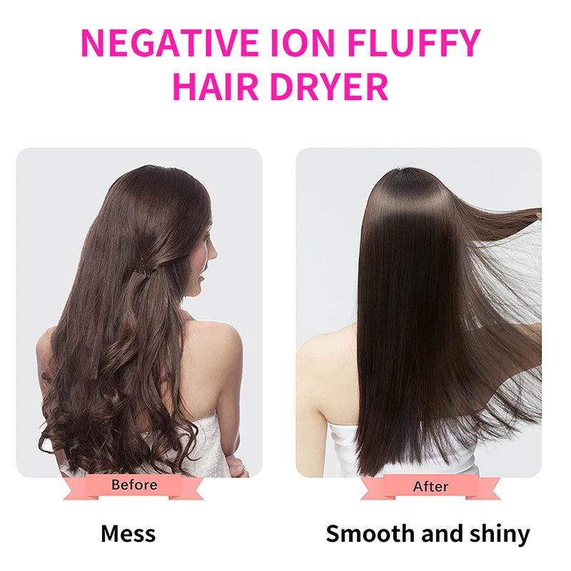 Hair Dryer Brush Portable Hot Air Brush Blow Dryer with Comb One Step Hair Dryer Comb Blower Brush Hair Straightener