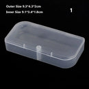 8Styles Plastic Storage Box Small Square Clear Black Box For Jewelry Diamond Embroidery Craft Bead Pill Home Storage Supply