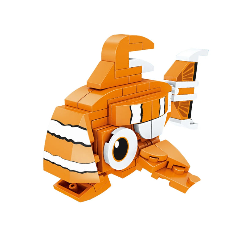 Knew Built Lantern fish So On Marine Animal Series Building Blocks Toys - Perfect for Kids,Gift Educational Ocean World Toy Set