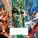 F5-A0008 Mech Series 2-in-1 No need to disassemble Triceratops Mech Transforming Mech children's birthday building block toy