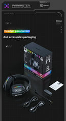 Wireless Gaming Headset: 2.4G/Wired/Bluetooth 3 Modes, Bendable HD Mic, Soft Ear Pads, Immersive Sound for PC/PS4/PS5 – Black