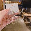 Jea. Angel 2022 New Trendy Simple Multiple Hoop Earrings For Woman Girls Geometric Irregular Fashion Earrings Party Jewelry