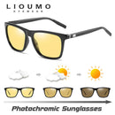 LIOUMO Photochrome Sonnenbrille Herren polarisiert Nachtsichtbrille für Autofahrer Damen Chamäleon-Brille oculos de sol masculino