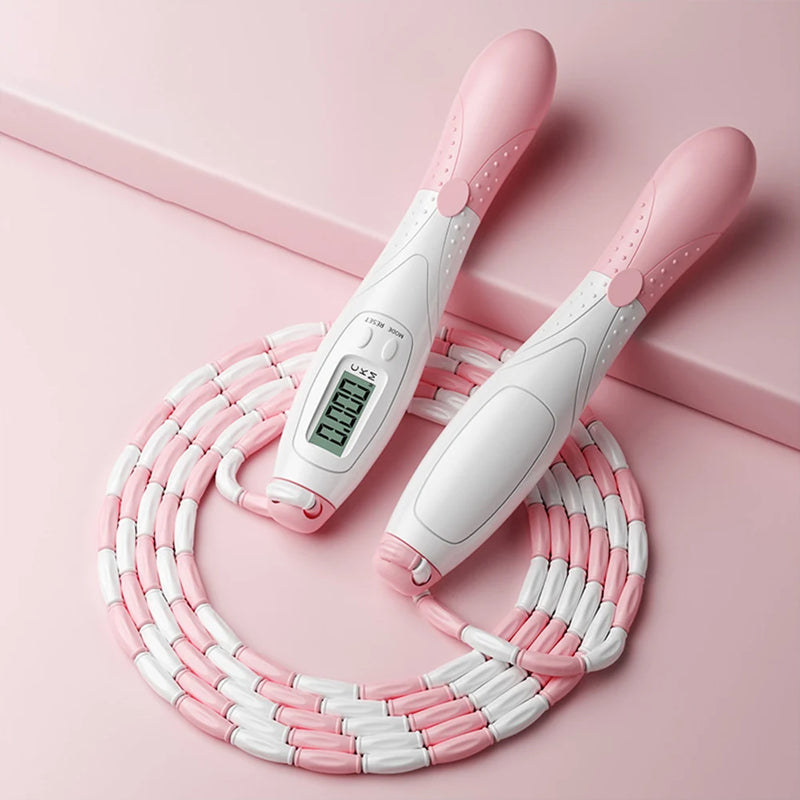 2.8m Counting Jump Rope Adults Adjustable Skipping Rope Jumping Rope with Counter Home Exercise Gym Training Fitness Equipment