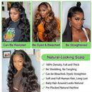 200 Density HD Full Frontal Transparent 13x4 13x6 360 Lace Natural Body Wave 5x5 Closure Human Hair plucked Wigs 40 46Inch