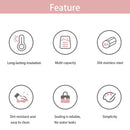 Portable Stainless Steel Insulated Bottle with Lid and Handle Mini Insulated Mug thermos Vacuum Bottle for home office student