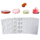 SHENHONG Mehrfach-Mousse-Kuchenform, zylinderförmige Silikonform, Dessert-Dekorationszubehör, Muffinblech, Backwerkzeuge