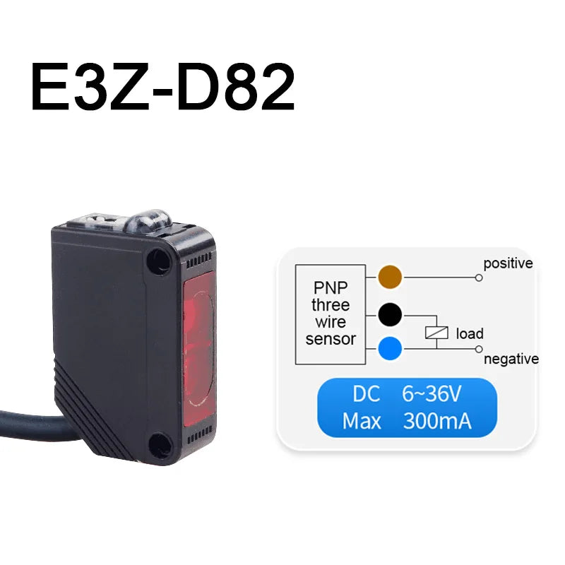 Photoelectric Switch E3Z-D61 Diffuse Reflective Inductive Switch with Bracket NO NC Sensor E3Z-D62 E3Z-LS61 E3Z-LS63 E3Z-LS81