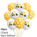 Excavator Crane Tractor Birthday Cake Topper Construction Party Cake Decor Kids Boy 1st Baby Shower One Year Happy Birthday Cake