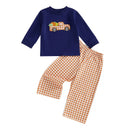 Adorable Infant Baby Halloween Costume Ghost Print Romper Jumpsuit with Hat 2 Piece Set for Boys and Girls