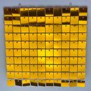 16pcs Champagne Shimmer Wall Backdrop 3D Sequin Panel Backdrop Art Wall Backgroud Cloth Wedding Birthday Party Backdrop Decor