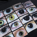 2025 Men Hip Hop Streetwear Hoodie Sweatshirt Eyes Print Harajuku Pullover Autumn Cotton Casual Hooded Hoodie Black Sweat Shirt