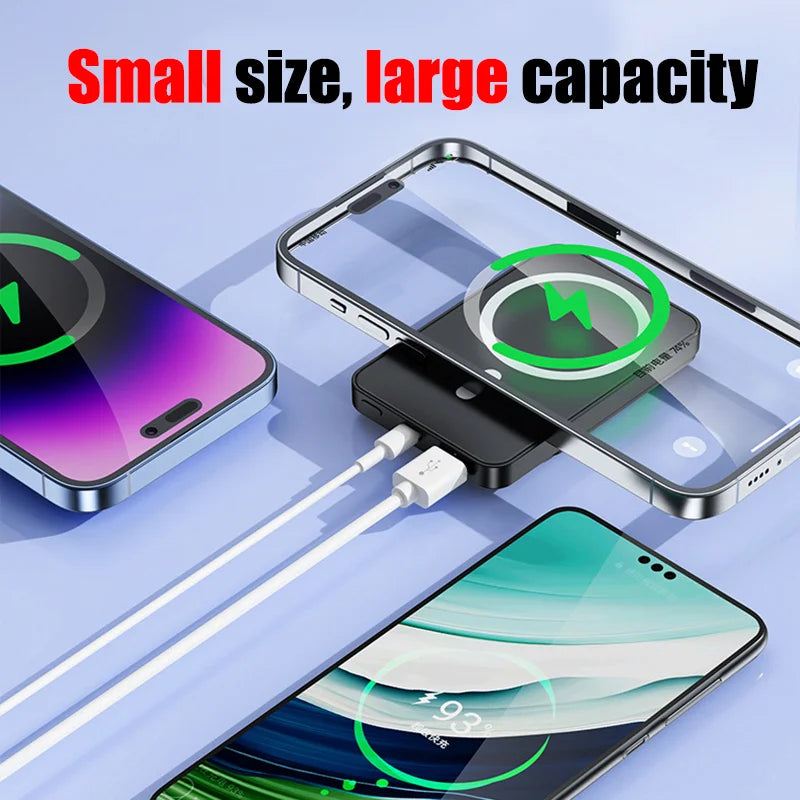 Xiaomi New 50000mAh Magnetic Qi Wireless Charger Power Bank 22.5W Super Fast Charging Mini Powerbank For iPhone Samsung Huawei