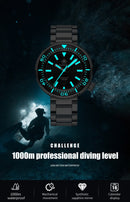 ADDIESDIV2025 New 8215 Movement 200m Waterproof BGW9 Blue Luminous Luxury Diving Automatic Watch Stainless Steel Sapphire AD2523