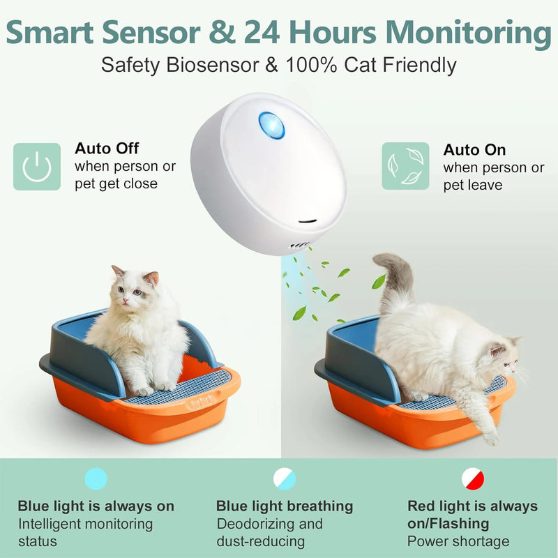 Smart Cat litter box deodorizer pet odor purifier For Cat Litter Box Deodorizer Pet Toilet Air Purifier Dog Cat Litter Deodorant