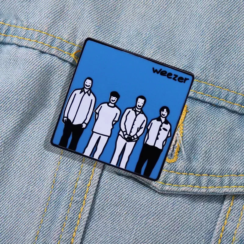 American Rock Band Brooch Weezer Band Badge Backpack Pin Fan Collection Medal Jewelry Gift Accessories for Friends