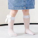Baby Girls Kids Mesh Socks Bow Fishnet Stockings Ankle High Lace Fish Net Vintage Short Sock Cute Fashion Parent Child Socks