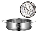 Stainless Steel Vegetable Food Steamer with Handle Basket Sum Dumplings Steamer