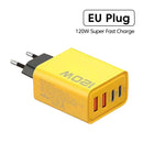 4 Ports USB C PD Charger Quick Charge 3.0 Fast Charging Plug Wall Charger Mobile Phone Adapter for iPhone Samsung Xiaomi Huawei