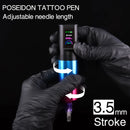 Tattoo Kit POSEIDON High Power Tattoo Pen Kit For Permanent Makeup Tattoo Machine Kit Gradient Tattoo Power Supply Tattoo Gun Ki