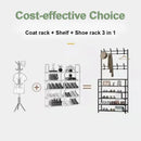 Clothes Shoe Hat Hangers Rack Multi-ayer Shoe Rack Doorway DIY Simple Floor Load-bearing Living Room Household Organizer Shelf