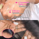 34 36 Inch Deep Wave Lace Front Human Hair Wig 13x6 HD Transparent Lace Frontal Wig Water Curly Wigs For Women Ueenly Hair