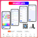 TUYA Neon LED Strip Lights 12-24V 84LEDs/M Silicone Neon Rope Light with Music Sync RGBIC Dreamcolor Chasing Strip Tape for Room