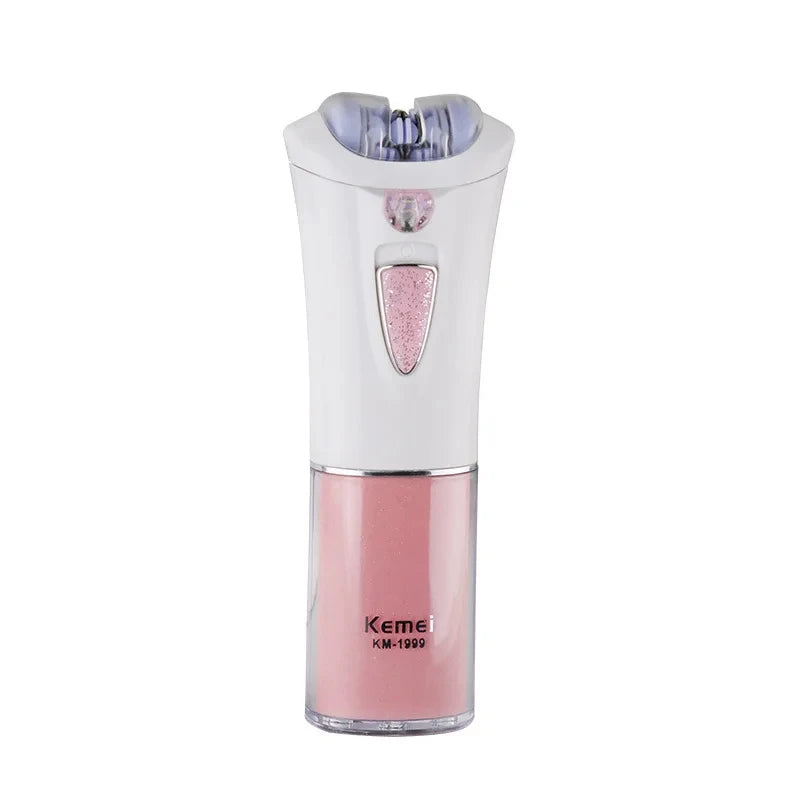 Kemei KM-1999 Depilatory Electric Female Epilator Women Dry Battery Hair Removal for Facial Body Armpit Underarm Leg Depilation