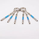 2Pcs Mini Glasses Screwdriver Keychain Set 5-in-1 Function Screwdriver Eyeglass Repair Kit for Glasses, Sunglasses