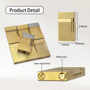 Unique Metal Lighter Engraved Paris Refillable Butane Gas Lighters Pure Copper Cigar Tools for Smokers Father Collection Husband