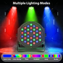 U'King 4 Stück 36 LED Par Licht mit Tasche DMX512 RGB LED Bühnen-Flutlicht Sound-aktivierter Effekt für DJ Party Disco Bühnenlicht