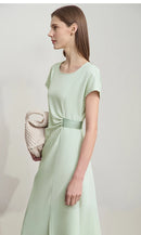AMII Minimalist Summer Casual Dress for Women 2025 Solid Round Neck Sleeveless Dresses Lady Fashion Slim Straight Skirt 12512031
