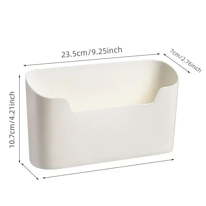 Kitchen Wall-mounted Adhesive Storage Rack Multifunctional Cabinet Door Storage Box Under Sink Drawer Shelf Bathroom Organizer