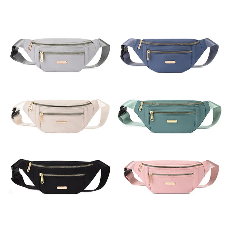 Fashion Waist Packs Fanny Pack Belt Women Travel Bag Chest Purse Chest Pouch Pack Solid Color Shoulder Bags for Women