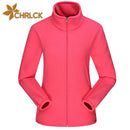 CHRLCK Women's Outdoor Windbreaker Hiking Coats Women Warm Polar Fleece Jacket Camping Travel Climbing Trekking Winter Jackets