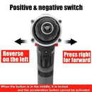 25+3 Torque Cordless Drill Electric Screwdriver Rechargeable Electric Drill Lithium-Ion Battery 2 Speed DIY Driver Power Tools