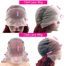 13x4 HD Body Wave 99J Burgundfarbene Echthaarperücken für Frauen 200 Dichte 13x6 Transparente Lace Frontal Perücken 42 44 Zoll