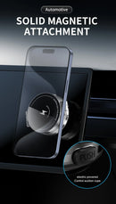 Car Magnetic&Vacuum Suction Cup Phone Holder Wireless Charger Foldable Stand For Magsafe iPhone 16 15 14 13 12 Pro Fast Charging